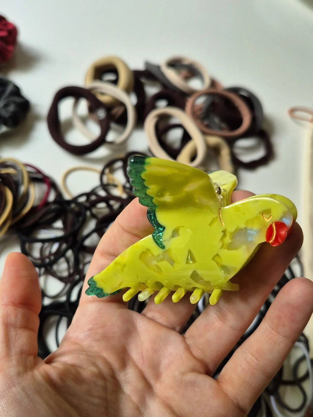 NEW - Bird Hair Clips + Damage Free Hair Tie Bundle